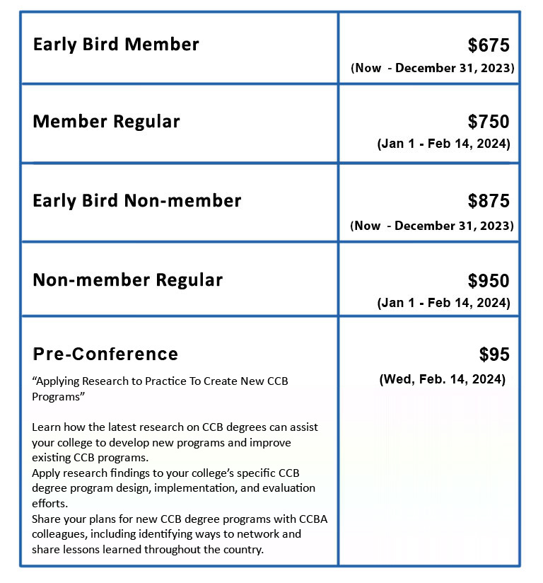 Conference 2024 Registration CCBA